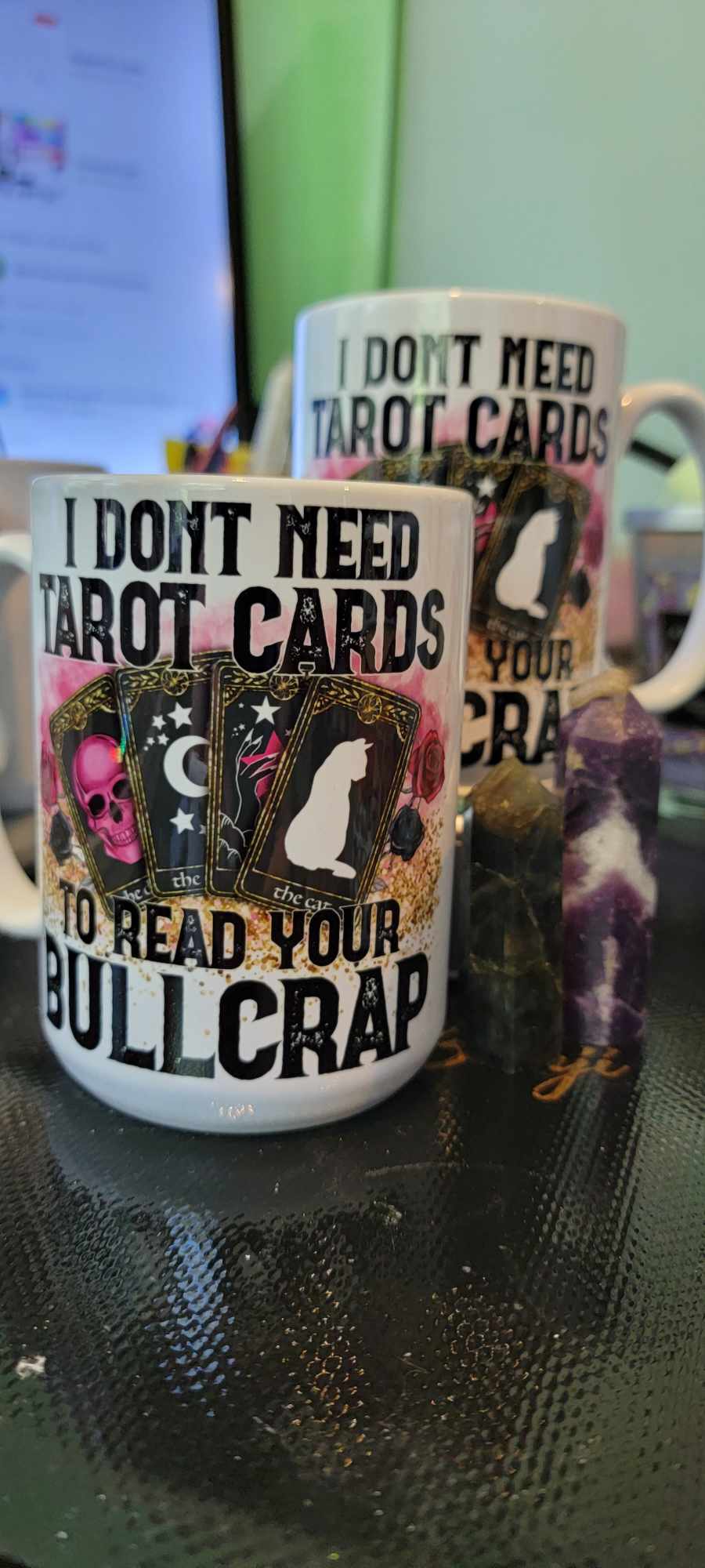 15 oz Coffee mug "Don't Need Tarot" Left Hand