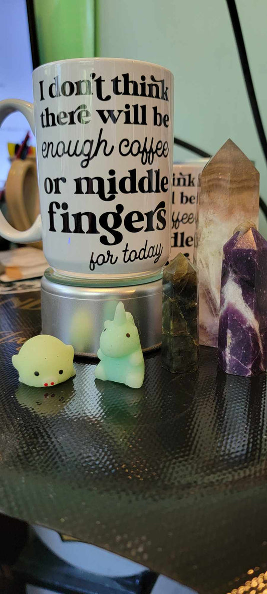 15 oz Coffee mug "Middle Fingers"