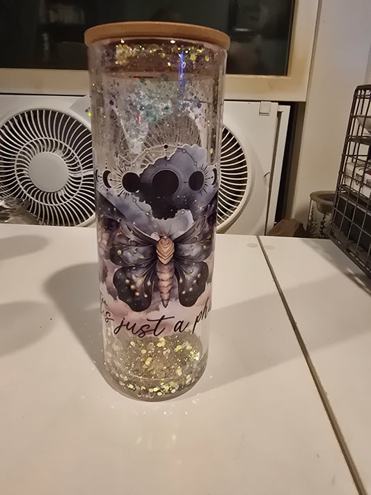 # 20 oz glass snowglobe Just A Phase